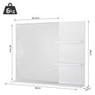Wall mirror with shelves – image 3
