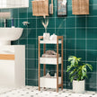 3-tier bamboo shelf unit – image 2
