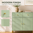 HOMCOM Modern Sideboard, Sideboard Storage Cabinet with 2 Drawers and Adjustable Shelf for Living Room, Light Green – view 6