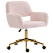 HOMCOM Faux Fur Rabbit Chair - Light Pink