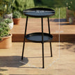 2-tier round garden side table black – image 3