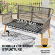 Cream rattan sofa set – image 6
