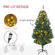 5ft pre-lit decorated Christmas tree – image 5