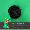 Built-in fan for inflating the display
