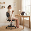 HOMCOM Small Armless Office Chair - Black – view 7