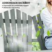Outsunny Fir Wood Love Seats with Wheel-Shaped Armrests, Large Load-Bearing Chair, Grey – view 6