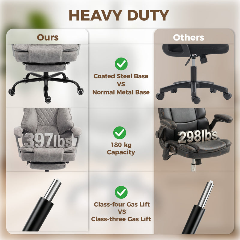 Big and tall wingback office chair – image 6