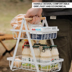 2 & 3 Tier Metal Fruit Basket Stand | Kitchen Countertop Bread & Vegetable Organizer