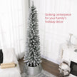 7ft snowy pencil Christmas tree – image 4