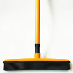 Rubber Pet Hair Broom — Adjustable Telescopic Handle