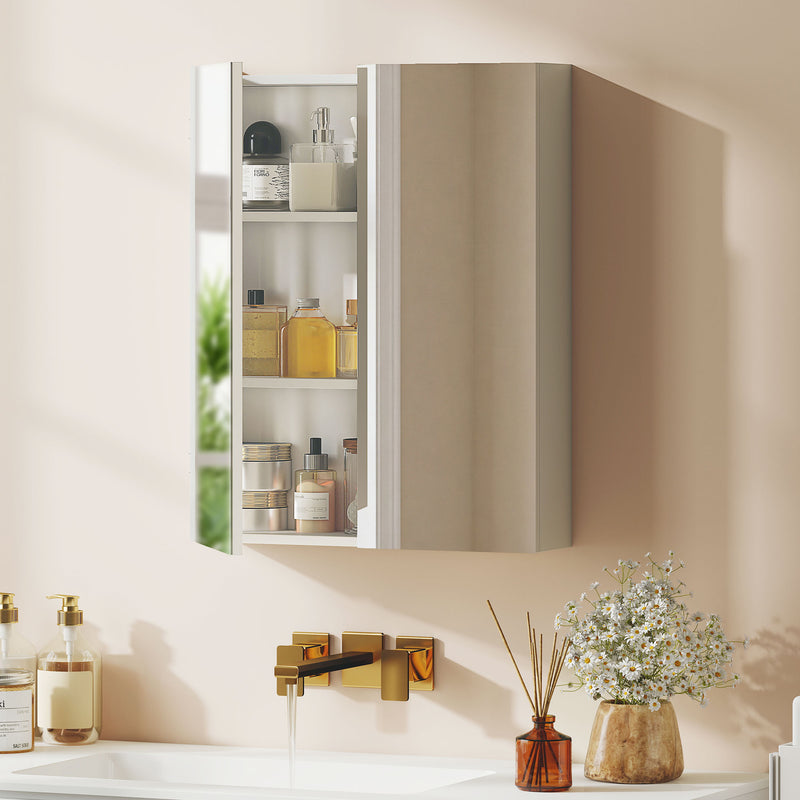 White 60 x 75 cm mirror cabinet – image 2