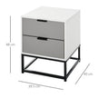 Chevron bedside cabinet – image 3