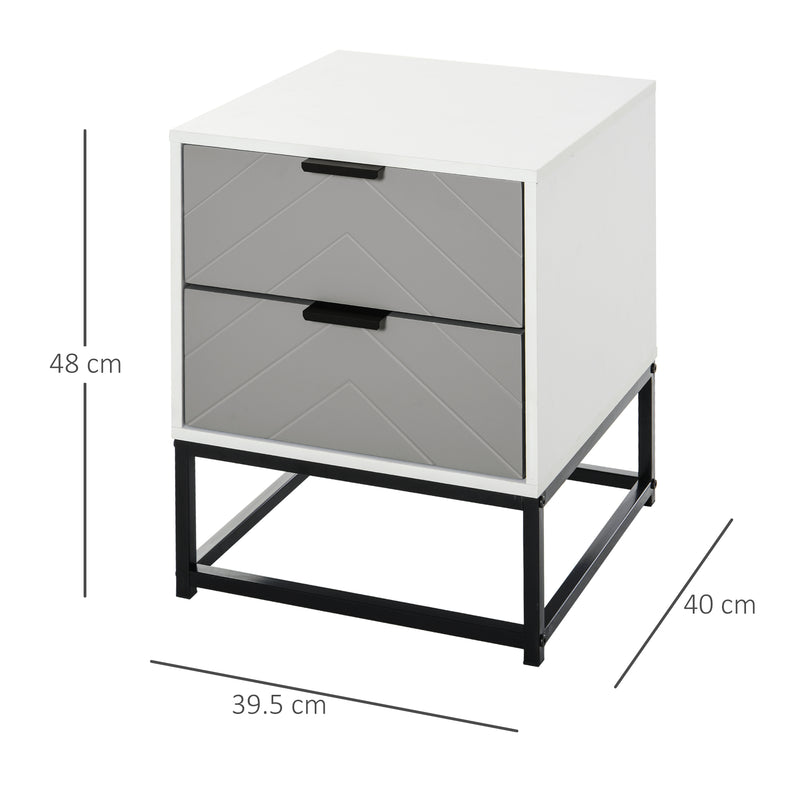 Chevron bedside cabinet – image 3