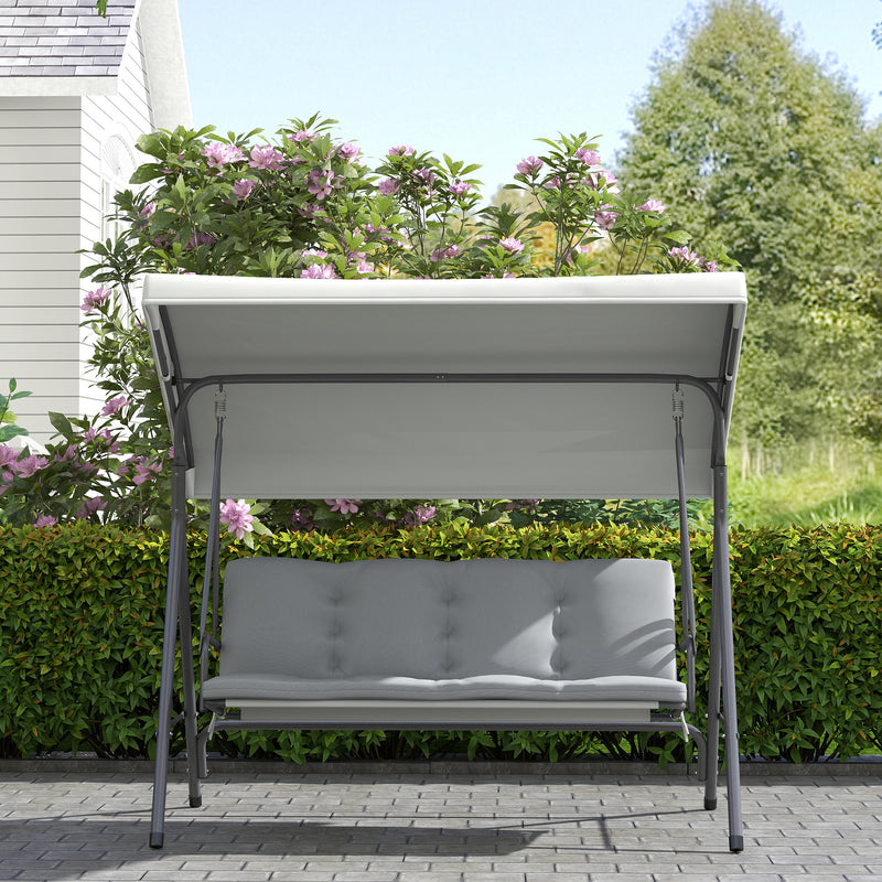 Light grey 3-seater swing – image 8