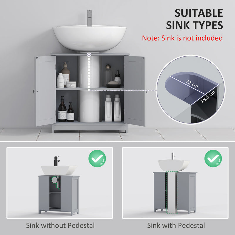 Grey under sink cabinet – image 4