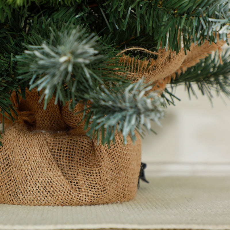 Set of 2 2ft pre-lit tabletop trees – image 9
