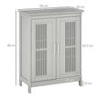 Grey bathroom floor cabinet – image 3