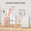 Folding sewing table – white – image 4