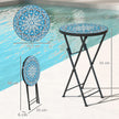 Folding mosaic side table – image 3