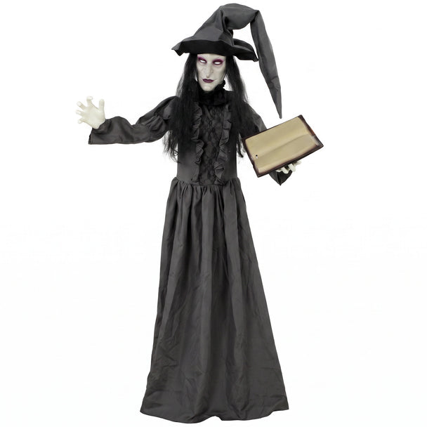 180cm Animated Face-Changing Witch with Glowing Red Eyes – image 1 of 9