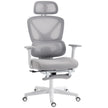 HOMCOM Ergonomic and Adjustable Office Chair - Grey