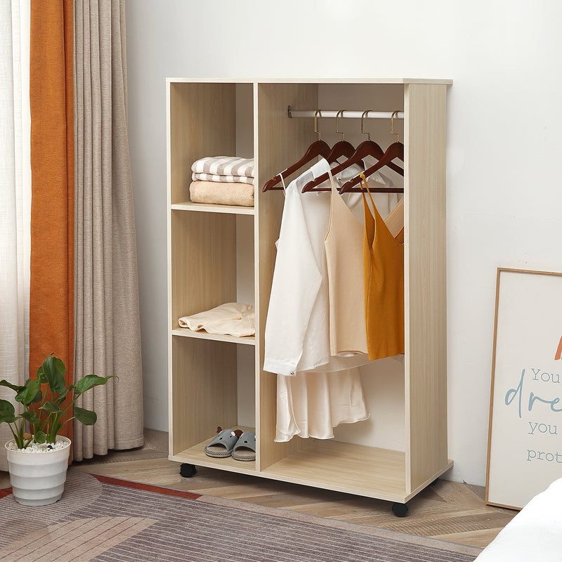 Maple open wardrobe on wheels – image 10