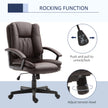 Faux leather mid-back office chair – image 5