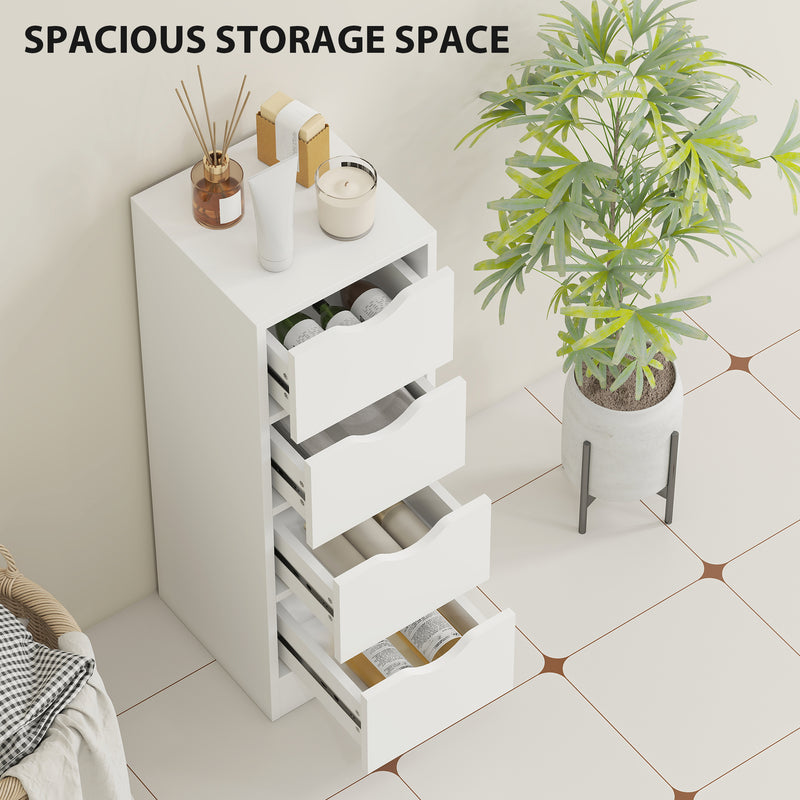 Narrow 4-drawer bathroom cabinet – image 4