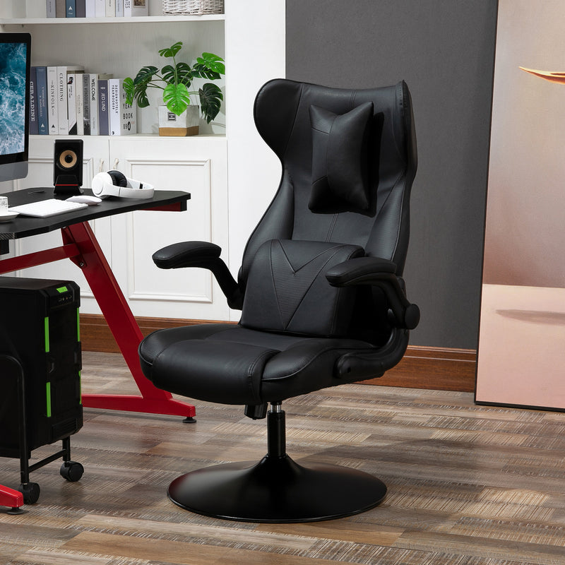 Pedestal gaming chair with headrest – image 8