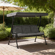 3-seater garden swing seat, light grey – image 10