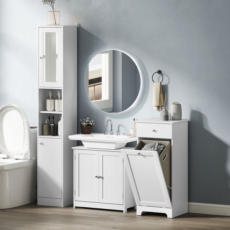 Tall bathroom cabinet with mirror – image 9