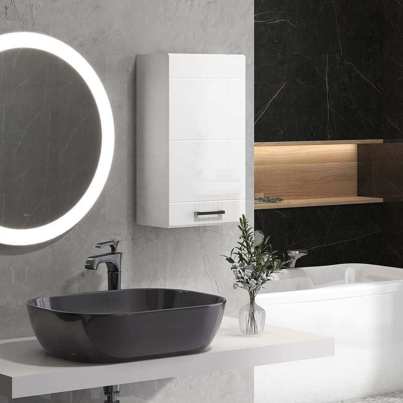 High gloss bathroom wall cabinet – image 2
