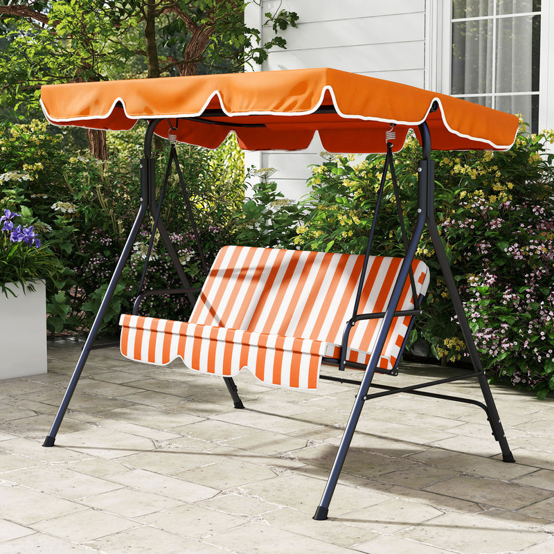 Orange 3-seater swing – image 9