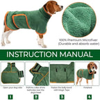Quick-Dry Hooded Dog Bathrobe Towel