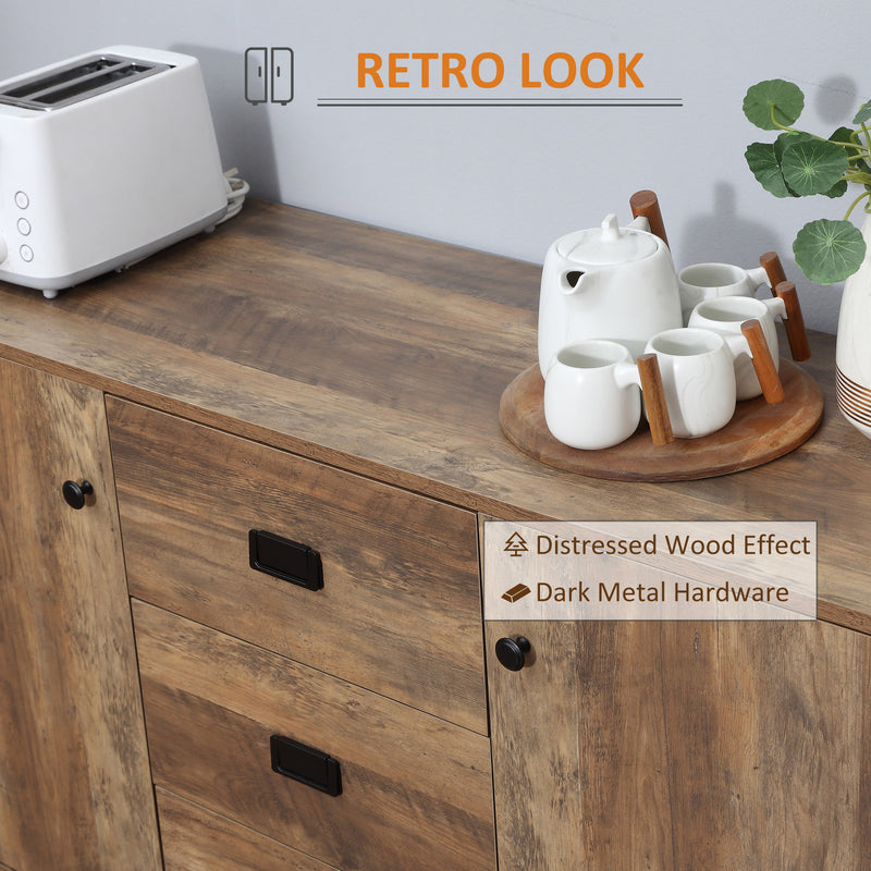 Mango wood-effect sideboard – image 5
