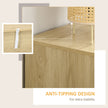 4-drawer rattan panel chest – image 6
