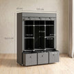 Fabric wardrobe with drawers – image 3