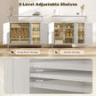Industrial sideboard with open shelf – image 5