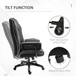 Faux leather executive office chair – image 6