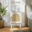 Boho rattan bedside cabinet – image 5