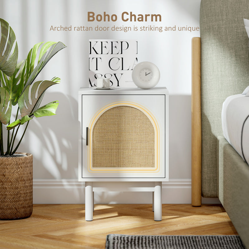 Boho rattan bedside cabinet – image 5