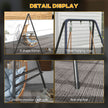 Outsunny Hammock Chair Stand, Hanging Heavy Duty Metal Frame Hammock Stand for Hanging Hammock Air Porch Swing Chair – view 7