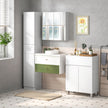 High gloss tall bathroom cabinet – image 9