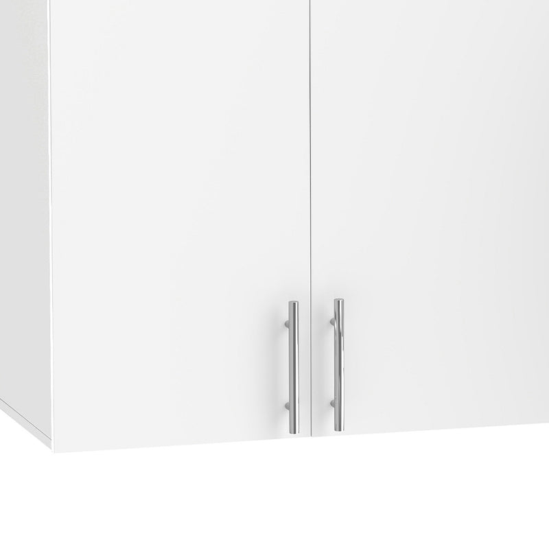 HOMCOM Bathroom Wall Cabinet, Wall-Mounted Bathroom Storage Cabinet with 3 Doors, Adjustable Shelf, High Gloss White – view 10