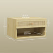 Floating rattan bedside tables – image 3