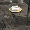 Mosaic folding garden side table yellow – image 9