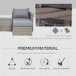 5-piece mixed brown rattan lounge set – image 7