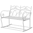 White rocking garden bench – image 10