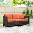 3-seater rattan garden sofa – image 3