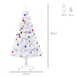5ft white Christmas tree with decorations – image 3